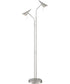 Talbot 2-Light 2-Light Floor Lamp Ps/Metal Shade