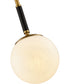 Gillian 6'' Wide 1-Light Mini Pendant - Natural Brass/Matte Black