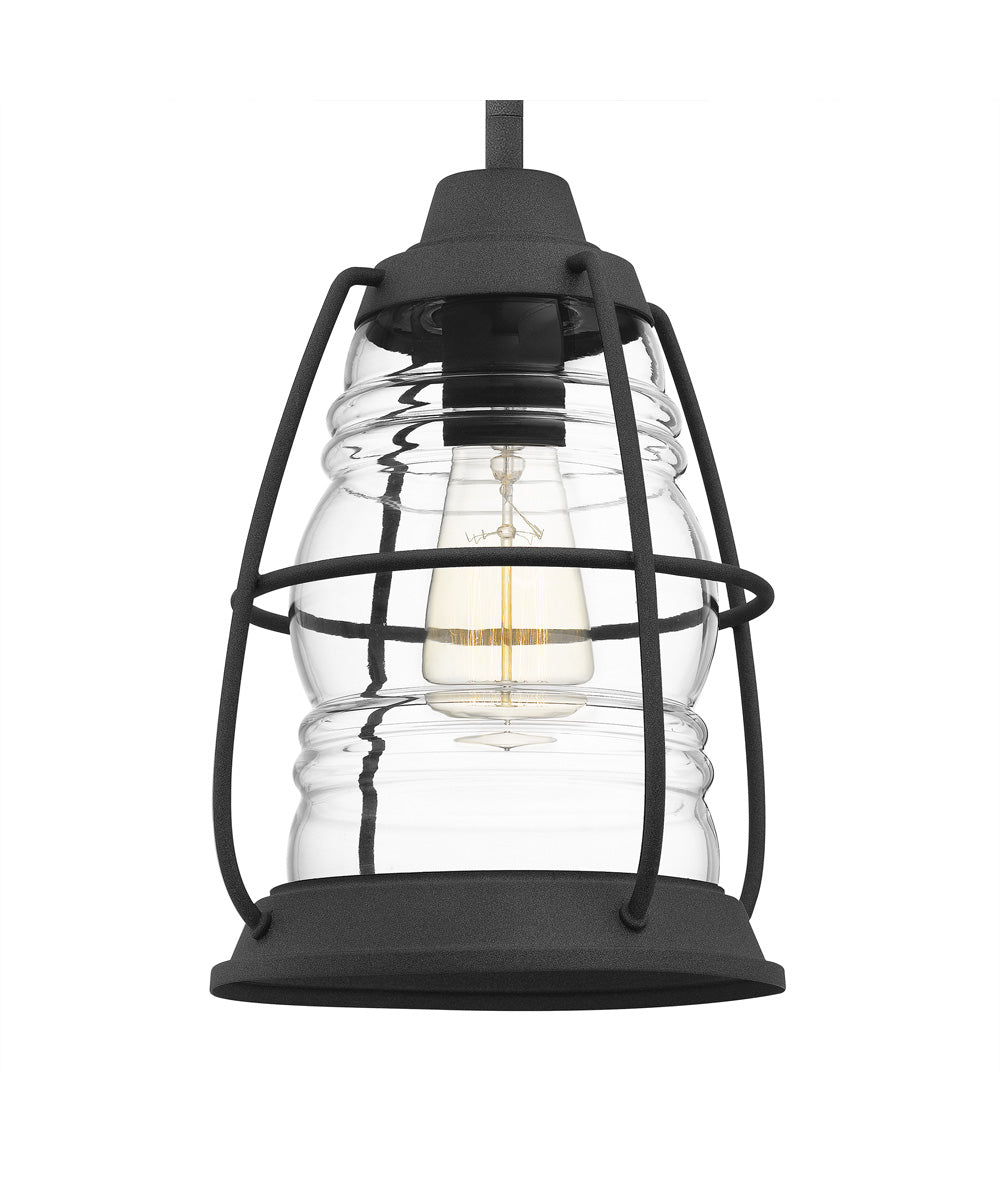 Admiral Small 1-light Mini Pendant Mottled Black