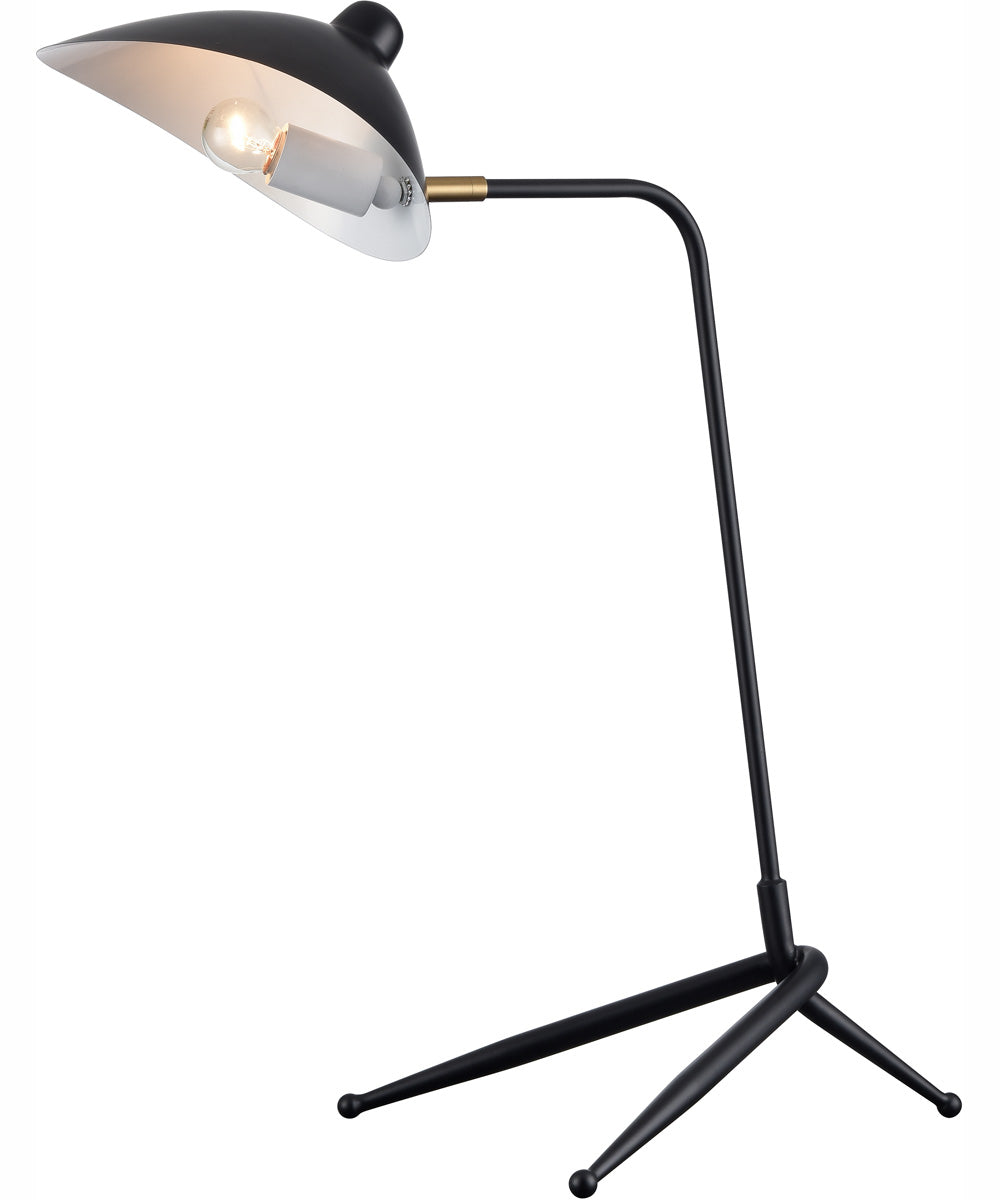 Risley 24.5'' High 1-Light Desk Lamp - Matte Black