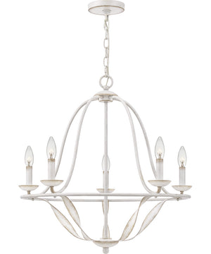 Bradbury 5-light Chandelier Antique White