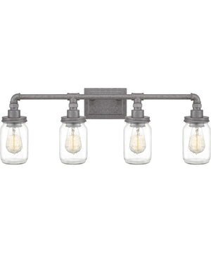 Squire Extra Large 4-light Bath Light Galvanized