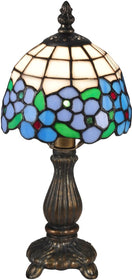 13"H Daisy Tiffany Accent Lamp Antique Bronze