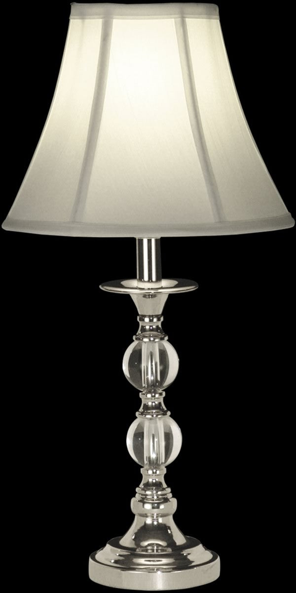 Dale Tiffany Glass Table Lamp Polished Chrome GT10169