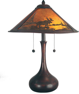 22"H Wilderness Table Lamp Antique Bronze