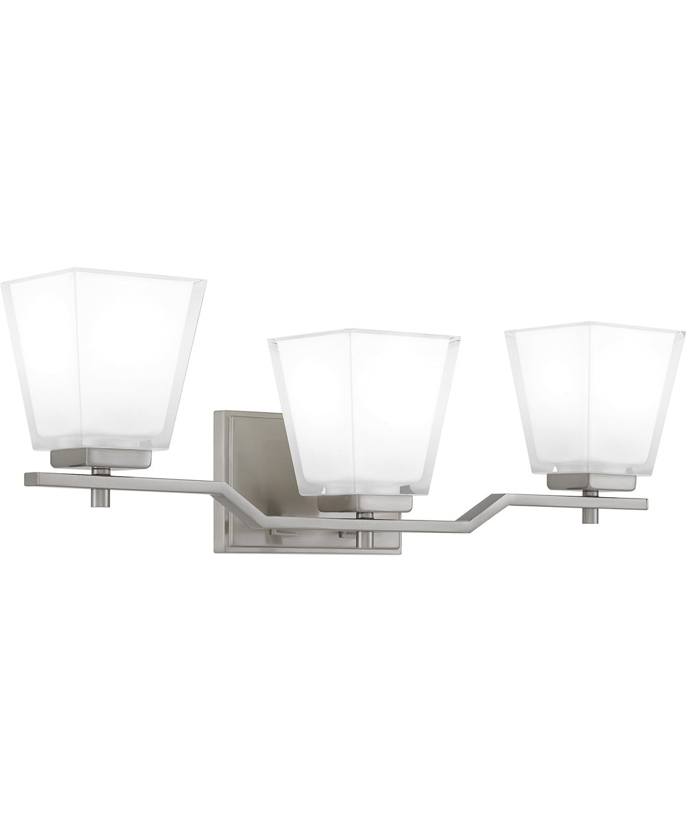 Myra Large 3-light Bath Light Brushed Nickel