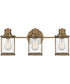 Riggs Large 3-light Bath Light Weathered Brass