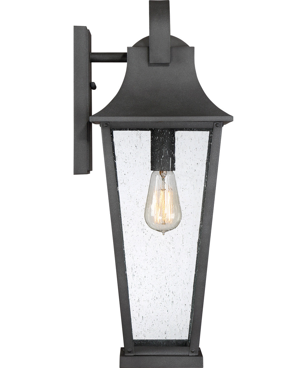 Galveston Large 1-light Outdoor Wall Light Mottled Black