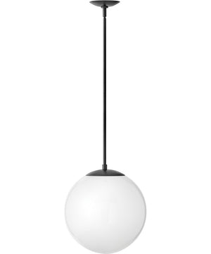 Warby 1-Light Medium Orb Pendant in Black