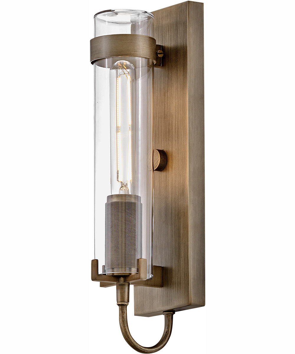 Ryden 1-Light Medium Wall Mount Lantern in Burnished Bronze