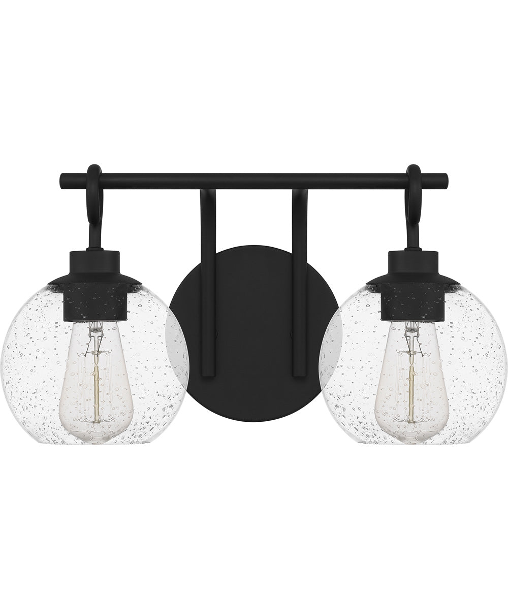 Winston Medium 2-light Bath Light Matte Black