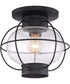 Cooper Medium 1-light Outdoor Ceiling Light Mystic Black