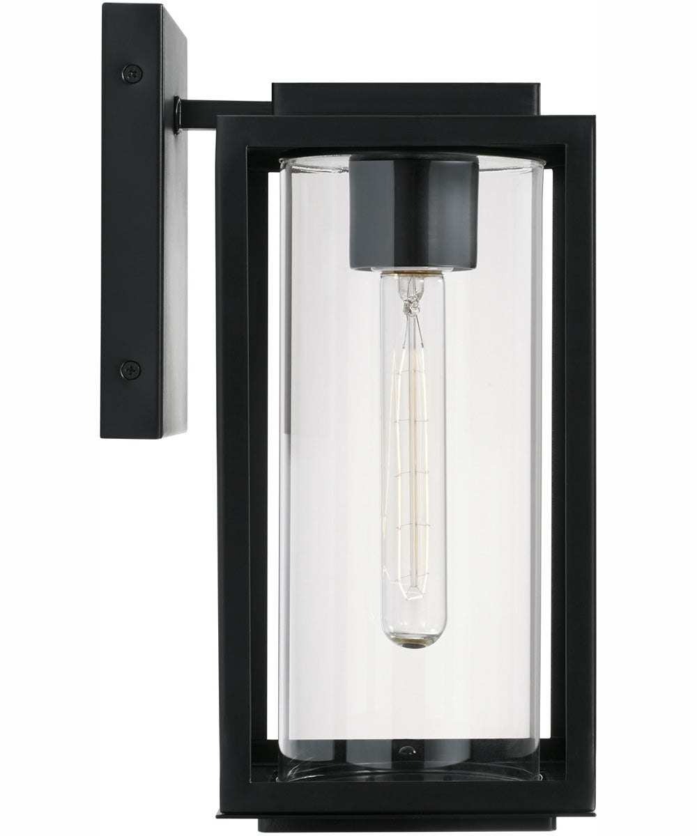 Kessler 1-Light Outdoor Wall-Lantern Matte Black