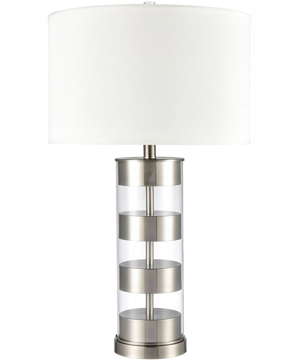 Margin 28'' High 1-Light Table Lamp - Satin Nickel