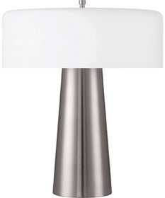 1-Light Table Lamp Brushed Polished Nickel