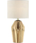 Surrey 1-Light Table Lamp Gold Ceremic Body/Fabric Shade