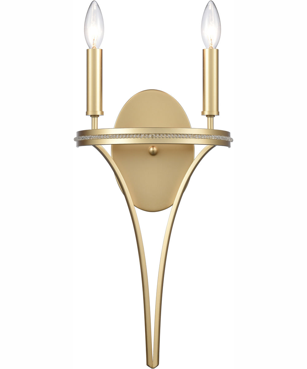 Noura 20'' High 2-Light Sconce - Champagne Gold