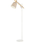 Leann 1-Light Floor Lamp Natural/White/Linen Sahde