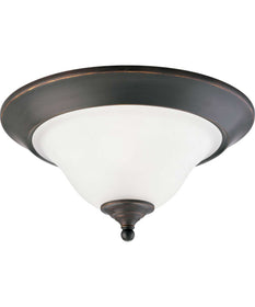 Trinity 2-Light 15" Close-to-Ceiling Antique Bronze