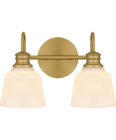 Hinton Medium 2-light Bath Light Aged Brass