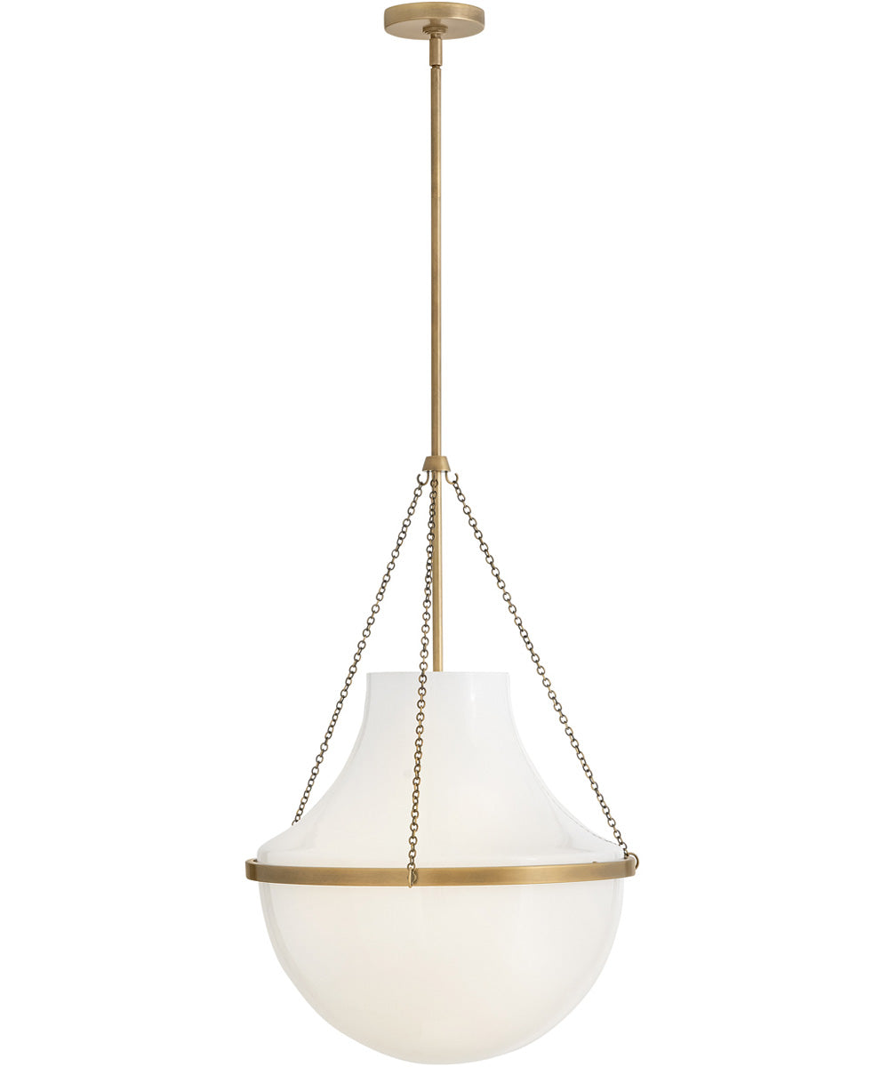 Collins 1-Light Large Pendant in Heritage Brass