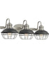 Sandpiper Large 3-light Bath Light Antique Polished Nickel