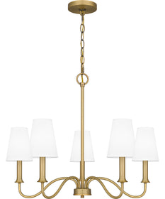 Beatty 5-light Chandelier Aged Brass