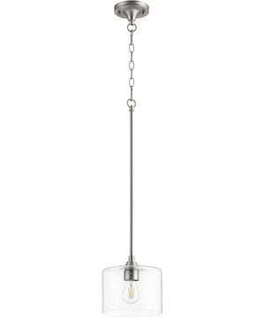 8"W Dakota 1-light Pendant Satin Nickel