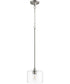 8"W Dakota 1-light Pendant Satin Nickel