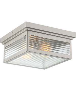 Gardner 2-light Flush Mount Stainless Steel