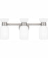 Rembrandt Large 3-light Bath Light Brushed Nickel