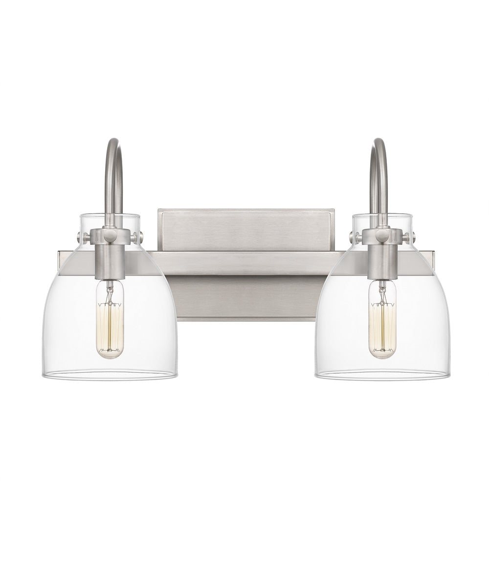 Atmore Medium 2-light Bath Light Brushed Nickel