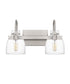 Atmore Medium 2-light Bath Light Brushed Nickel