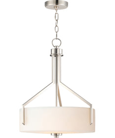 Dart 3-Light Pendant Satin Nickel