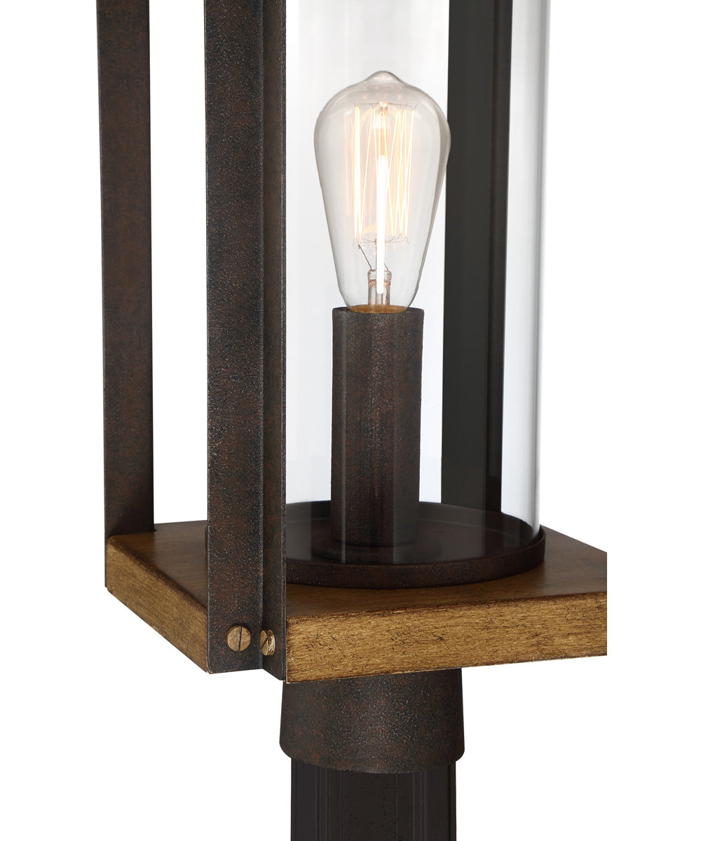 Marion Square Large 1-light Outdoor Post Light Rustic Black