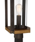 Marion Square Large 1-light Outdoor Post Light Rustic Black