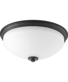 Replay 2-Light 14" Flush Mount Textured Black