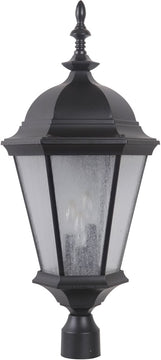 29"H Chadwick 3-Light Outdoor Post Light Midnight