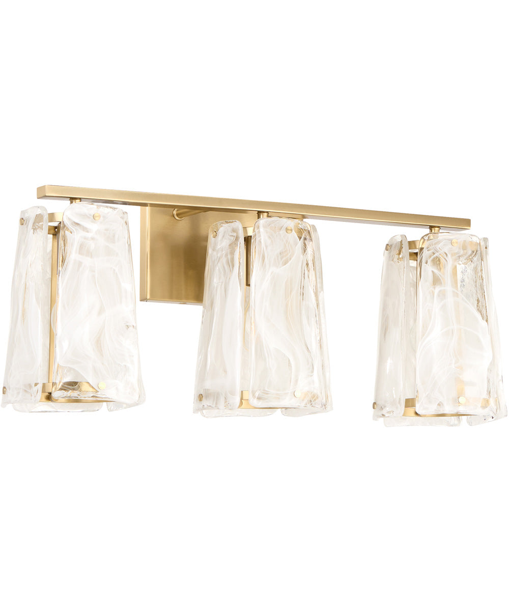 Prestige 3-light Bath Vanity Light Aged Brass