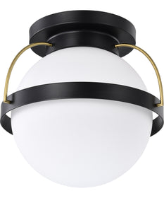 Lakeshore 1-Light Close-to-Ceiling Matte Black