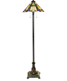 Inglenook Medium 2-light Floor Lamp Valiant Bronze