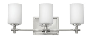 20"W Laurel 3-Light Bath Three Light in Polished Nickel