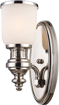 5"W Chadwick 1-Light Wall Sconce Polished nickel