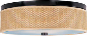 20"W Elements 3-Light Flush Mount Oil Rubbed Bronze