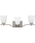 Myra Large 3-light Bath Light Brushed Nickel