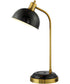 Claine 1-Light Table Lamp W/Wireless Charging Pad Antique Brass/Black