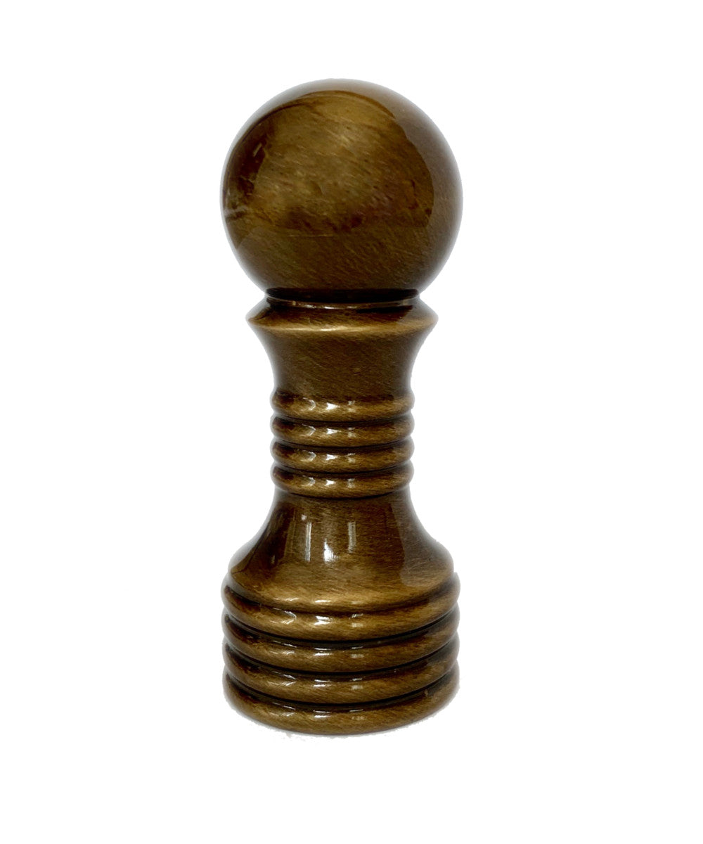 Polished Brass Sphere Finial