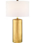 Jacoby 1-Light Table Lamp Gold/White Linen Shade