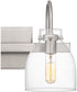 Atmore Medium 2-light Bath Light Brushed Nickel