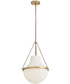 Collins 1-Light Medium Pendant in Heritage Brass